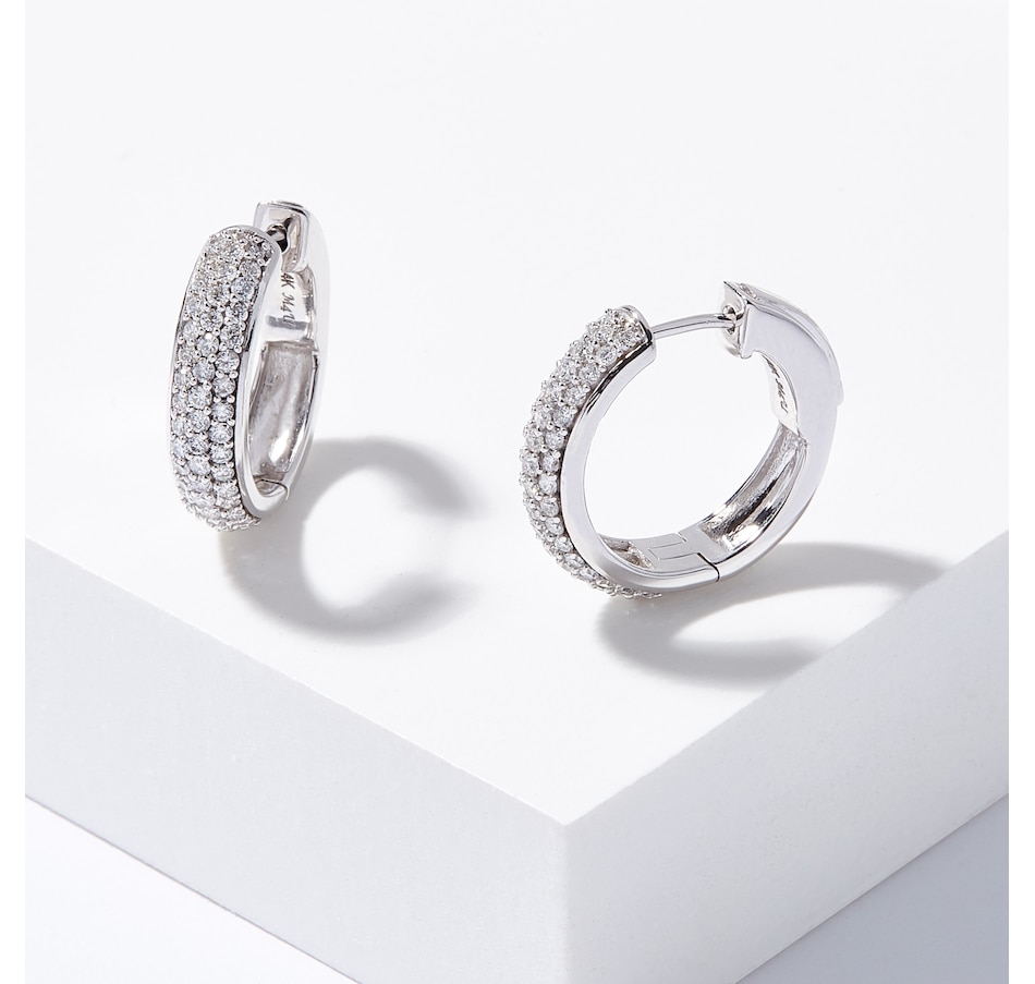 Jewellery - Earrings - Hoop & Huggie Earrings - EVERA Diamonds 14K ...