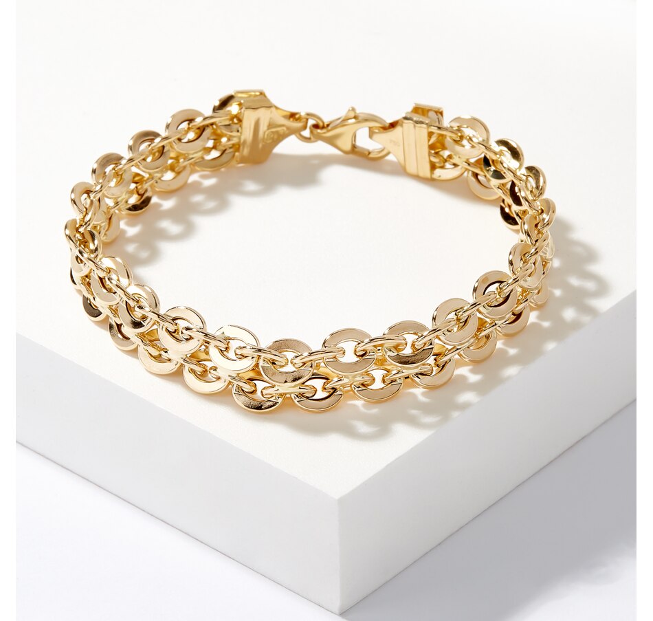 Jewellery Bracelets UNOAERRE 18K Yellow Gold Wide Multi Row Bracelet TSC.ca Online