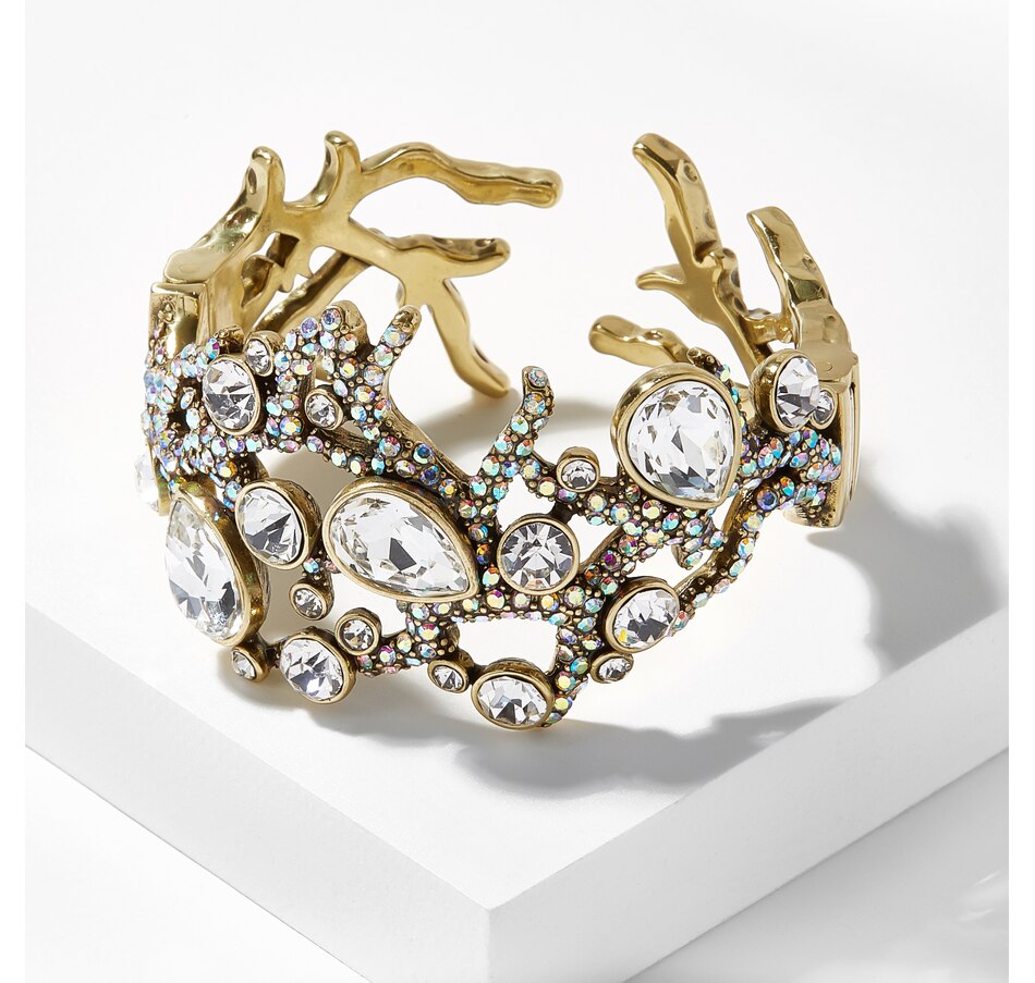 Image 209379_CLRC.jpg, Product 209-379 / Price $129.88, Hd Budding Branch Bangle Clear Crystal from Heidi Daus on TSC.ca's Jewellery department