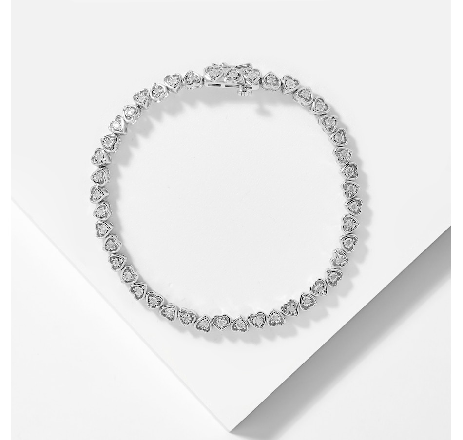 Image 209433.jpg, Product 209-433 / Price $157.99, Sterling Silver Rhodium Plate 0.24 ctw Diamond Bracelet from Colours of Diamonds on TSC.ca's Jewellery department