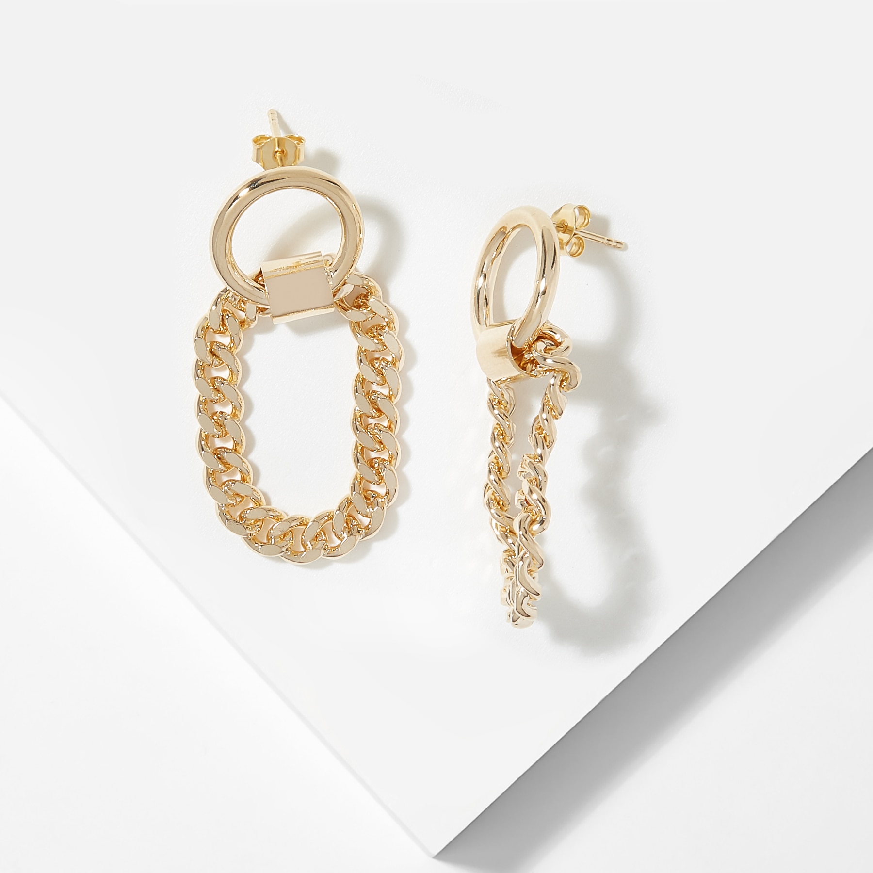 gold earrings chains with price