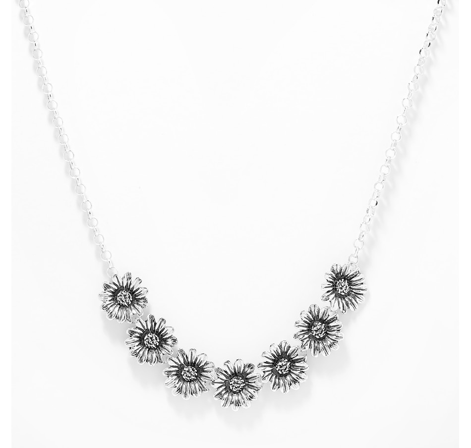 Image 209516_ATQ.jpg, Product 209-516 / Price $169.88, Silver Gallery Sterling Silver Daisy Line Necklace from Silver Gallery on TSC.ca's Jewellery department
