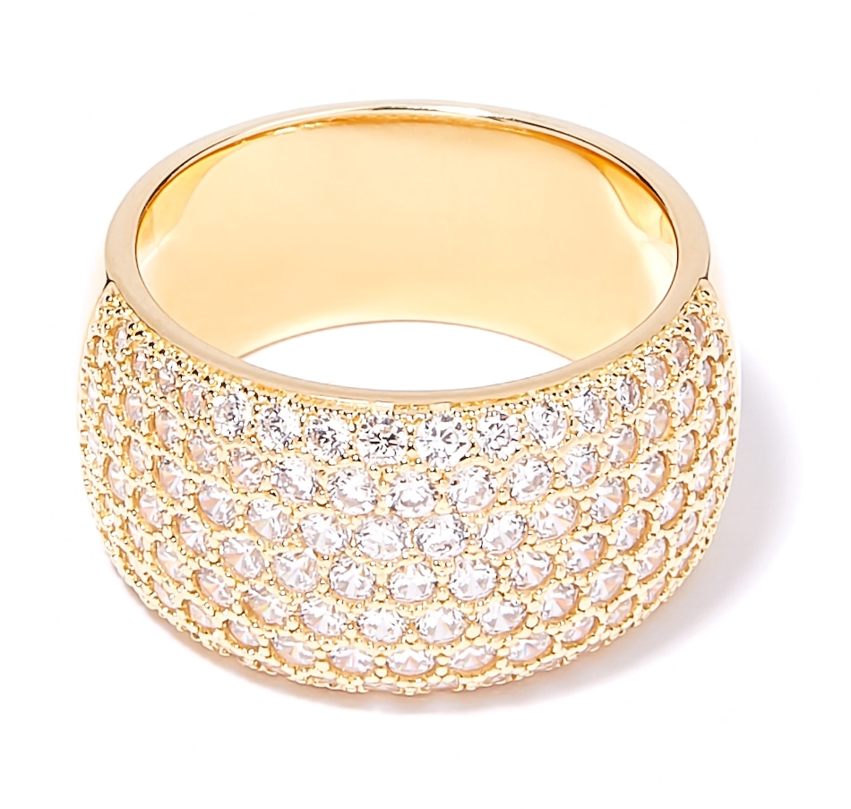 Image 209584_YGP.jpg, Product 209-584 / Price $104.99, Diamonelle Sterling Silver Diamonelle Wide Band from Diamonelle on TSC.ca's Jewellery department