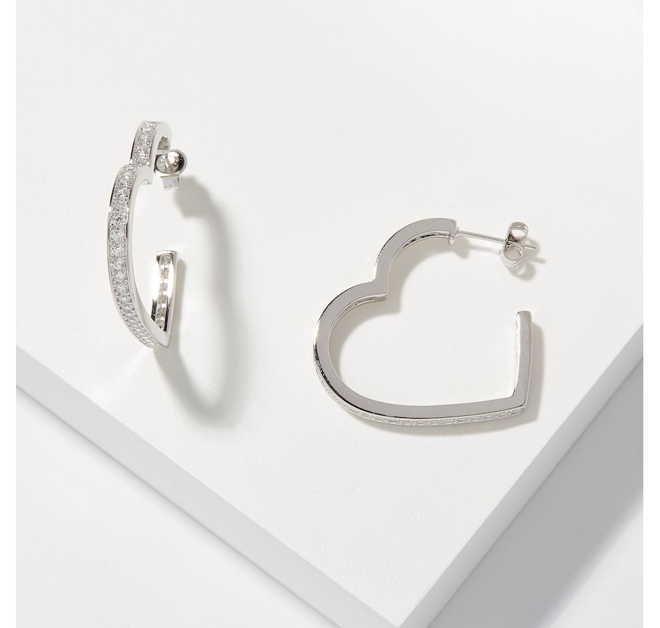 Jewellery - Earrings - Hoop & Huggie Earrings - Diamonelle Sterling ...