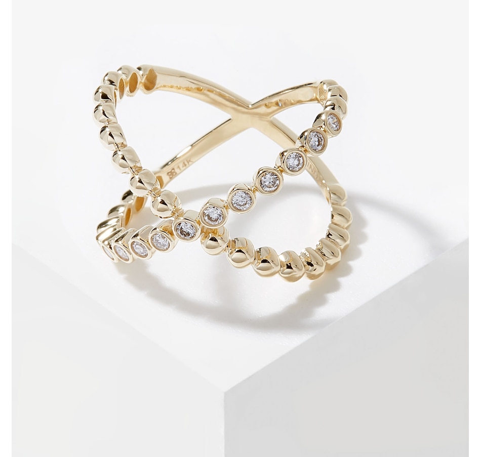 Jewellery - Rings - EVERA Diamonds 14K Gold 1.00ctw Diamond Bubble 