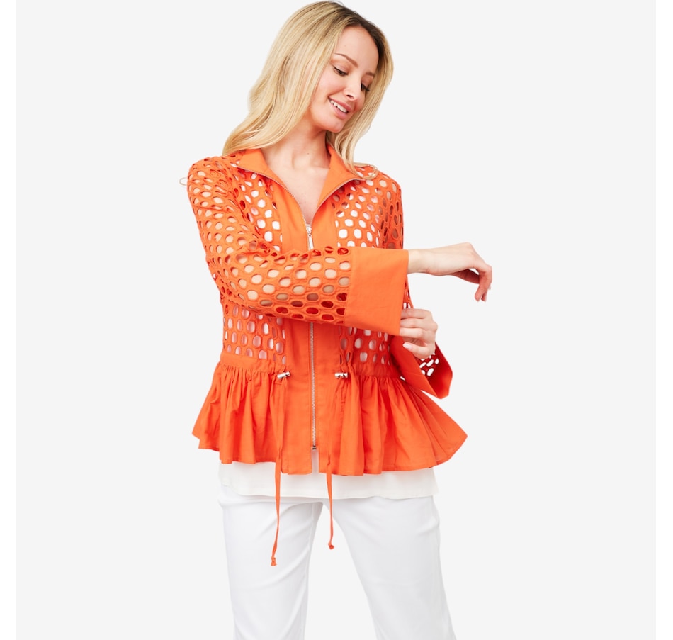 Image 210106_ALTMORE1.jpg, Product 210-106 / Price $49.33, Wynne Style Eyelet Jacket with Peplum from Wynnelayers on TSC.ca's Fashion department