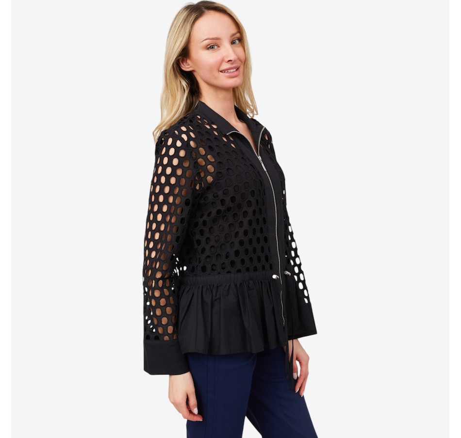 Image 210106_ALTMORE10.jpg, Product 210-106 / Price $49.33, Wynne Style Eyelet Jacket with Peplum from Wynnelayers on TSC.ca's Fashion department