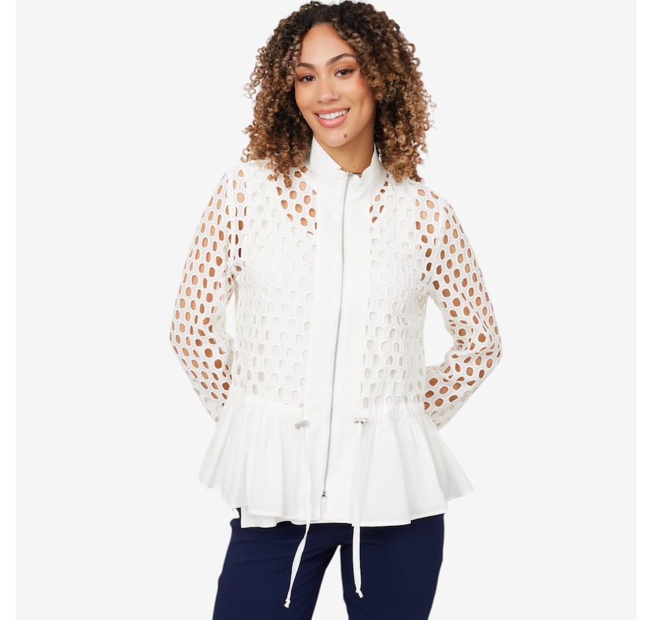 Image 210106_ALTMORE101.jpg, Product 210-106 / Price $49.33, Wynne Style Eyelet Jacket with Peplum from Wynnelayers on TSC.ca's Fashion department