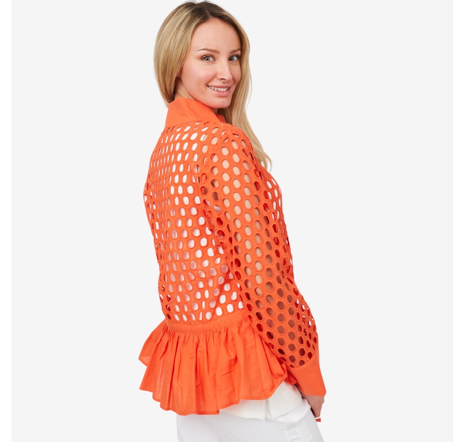 Image 210106_ALTMORE2.jpg, Product 210-106 / Price $49.33, Wynne Style Eyelet Jacket with Peplum from Wynnelayers on TSC.ca's Fashion department