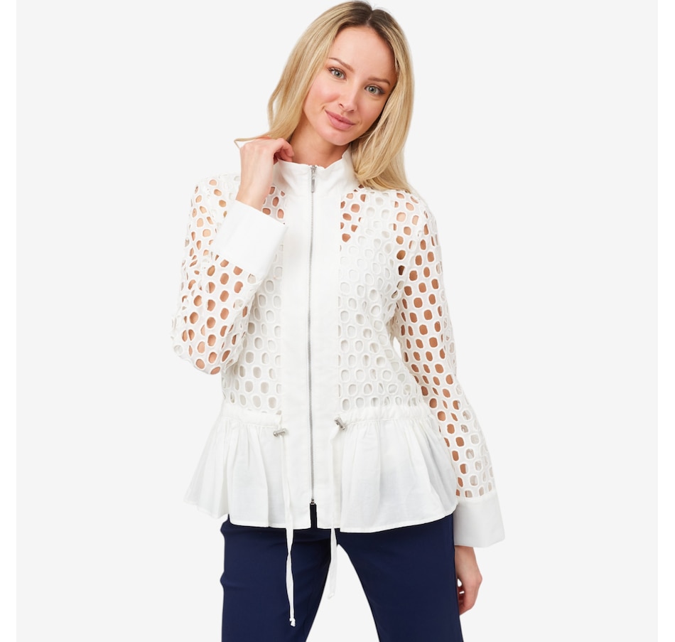 Image 210106_ALTMORE4.jpg, Product 210-106 / Price $49.33, Wynne Style Eyelet Jacket with Peplum from Wynnelayers on TSC.ca's Fashion department