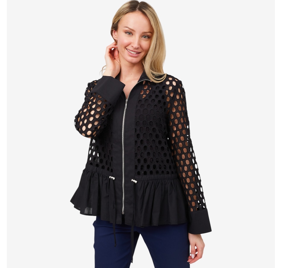 Image 210106_ALTMORE9.jpg, Product 210-106 / Price $49.33, Wynne Style Eyelet Jacket with Peplum from Wynnelayers on TSC.ca's Fashion department