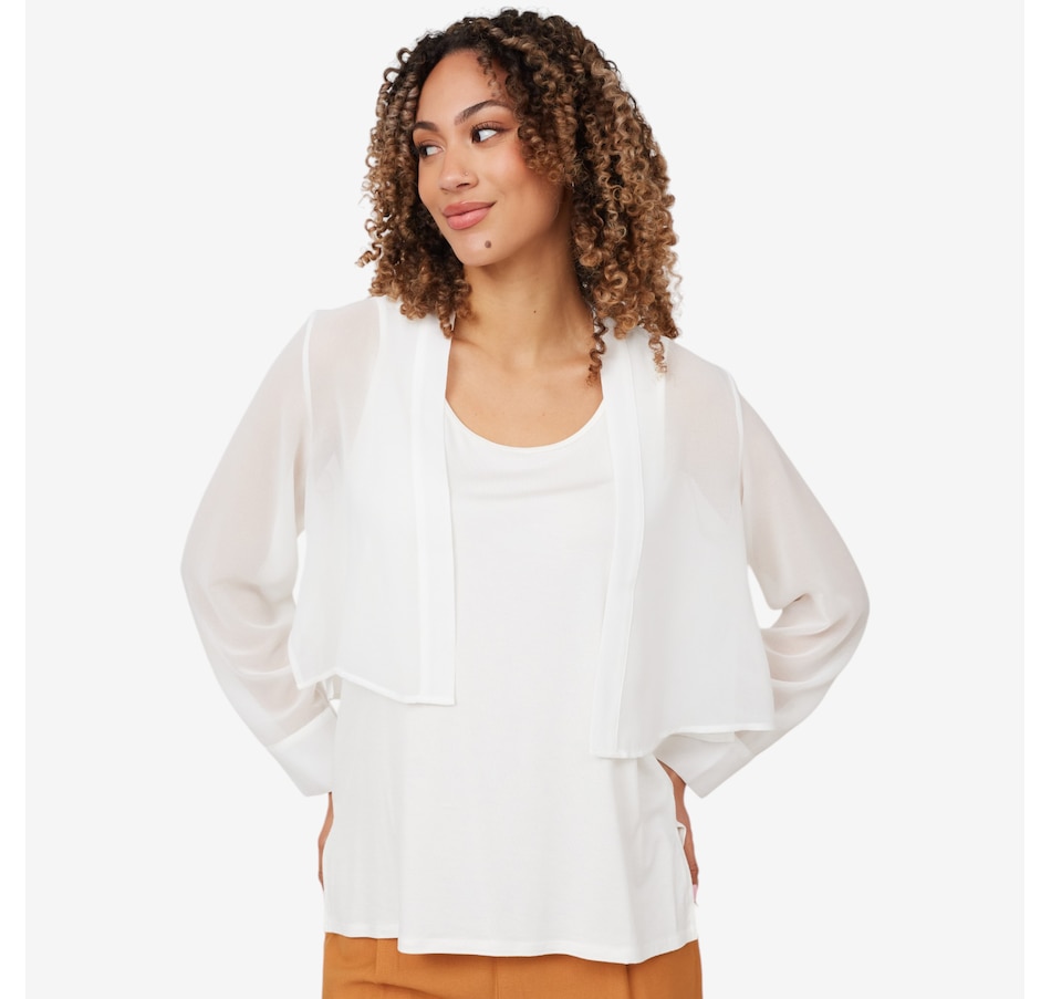 Image 210107_COD.jpg, Product 210-107 / Price $29.33, Wynne Style Chiffon Sleeve Please Bolero from Wynnelayers on TSC.ca's Fashion department