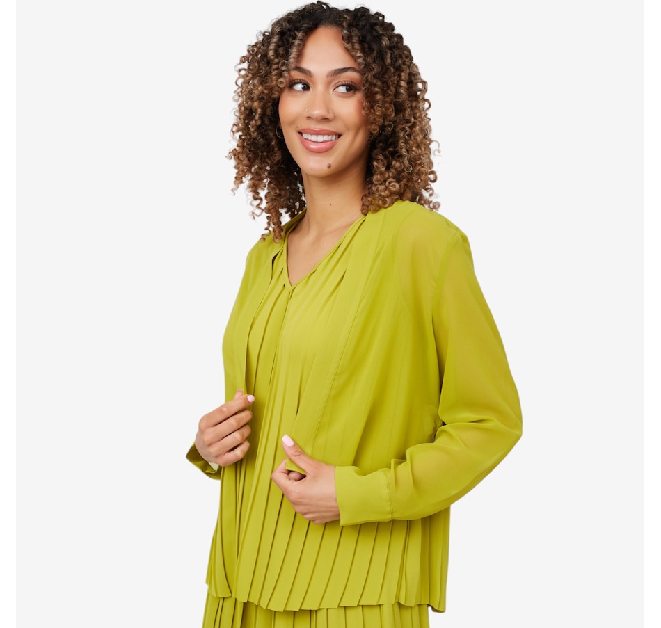 Image 210107_MOS.jpg, Product 210-107 / Price $29.33, Wynne Style Chiffon Sleeve Please Bolero from Wynnelayers on TSC.ca's Fashion department
