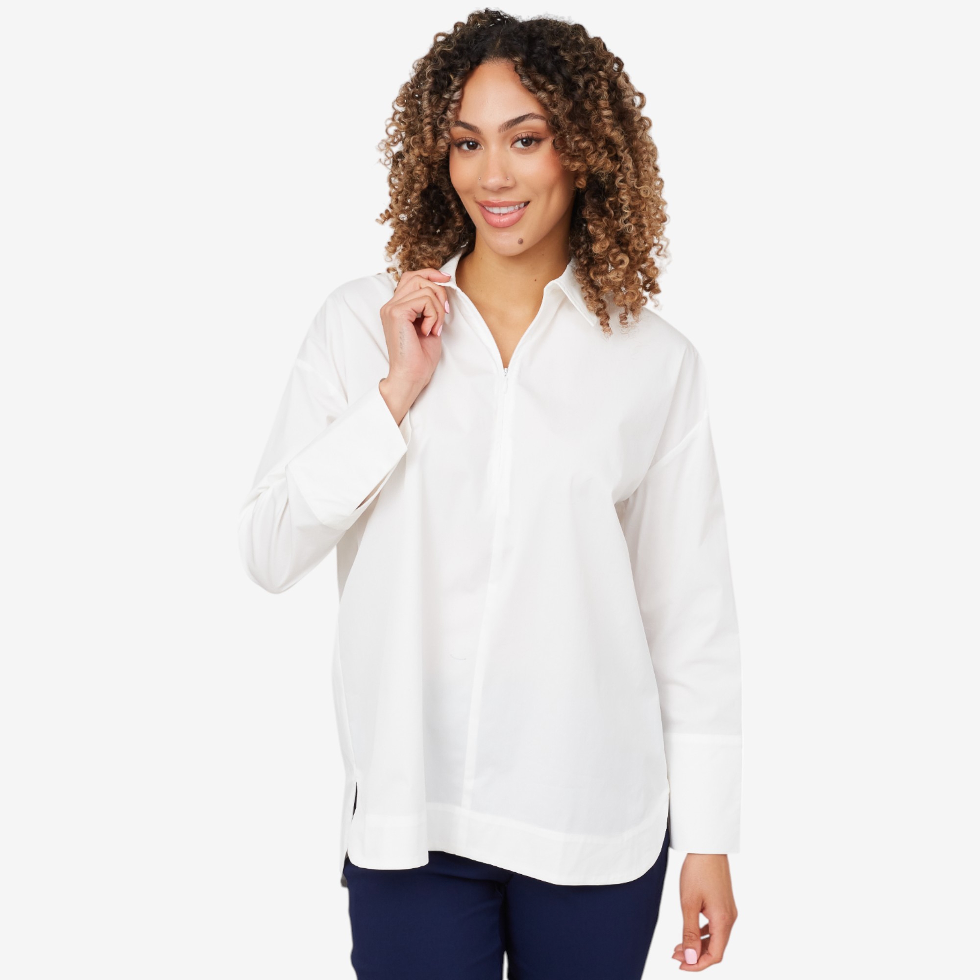 トップス Back Channel dry half sleeve shirts Ben Davis 1/2 Zipper Short Sleeve Shirt - Stripe Black -176