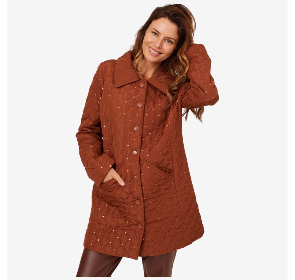 Image 210119_ALTMORE1.jpg, Product 210-119 / Price $74.88, Nina Leonard Sequin Quilted Jacket from Nina Leonard on TSC.ca's Fashion department