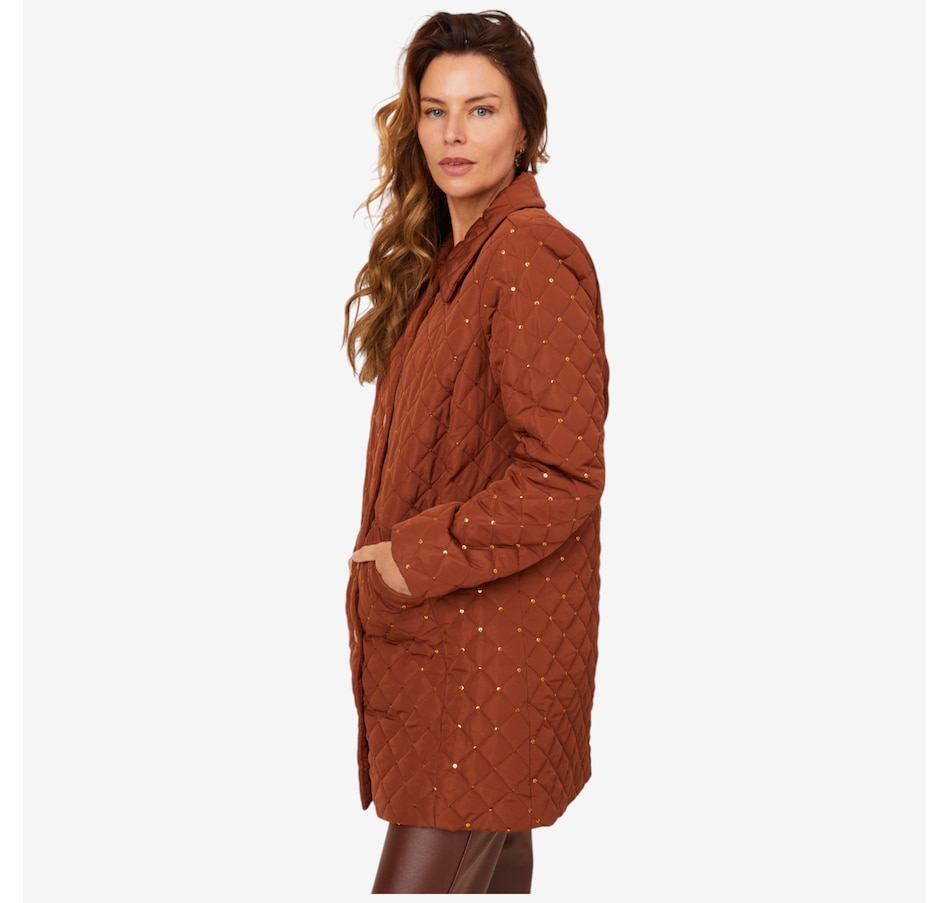 Image 210119_ALTMORE2.jpg, Product 210-119 / Price $74.88, Nina Leonard Sequin Quilted Jacket from Nina Leonard on TSC.ca's Fashion department