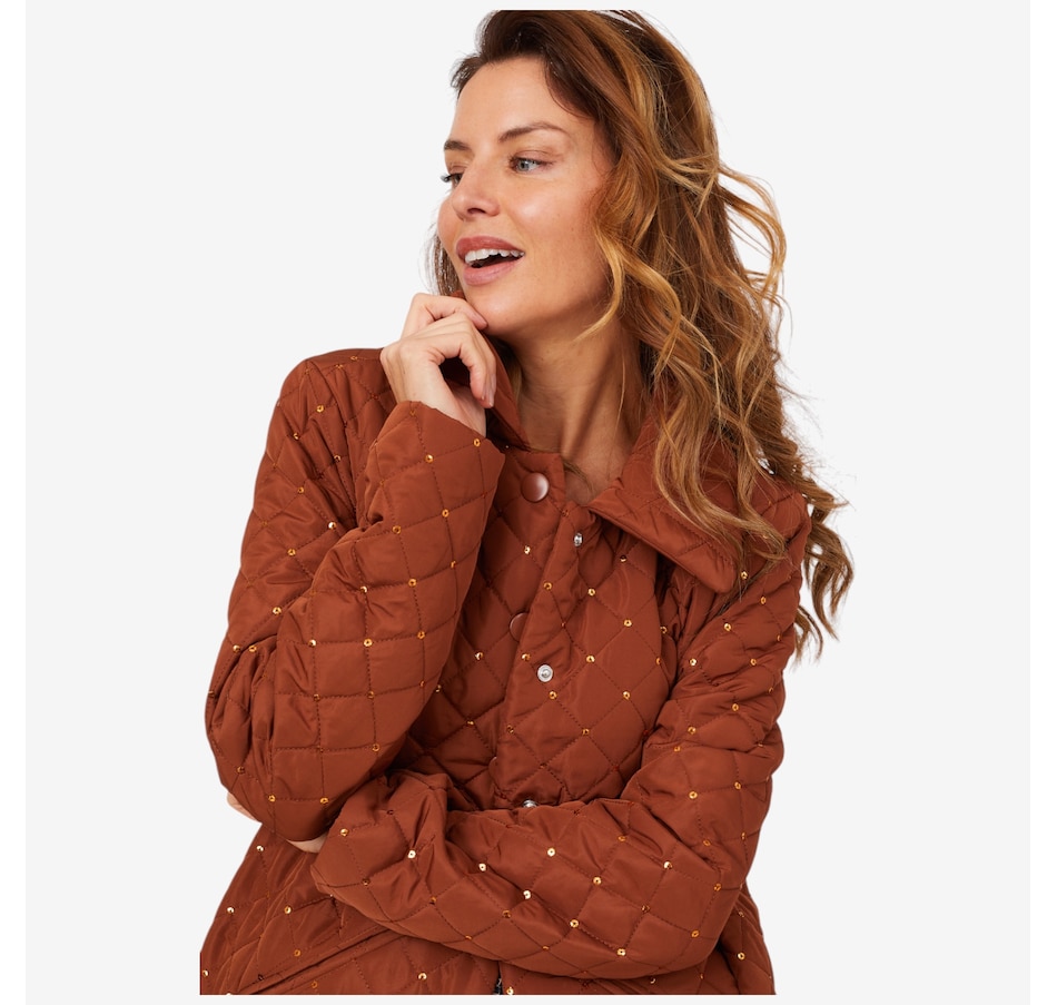 Image 210119_ALTMORE3.jpg, Product 210-119 / Price $74.88, Nina Leonard Sequin Quilted Jacket from Nina Leonard on TSC.ca's Fashion department