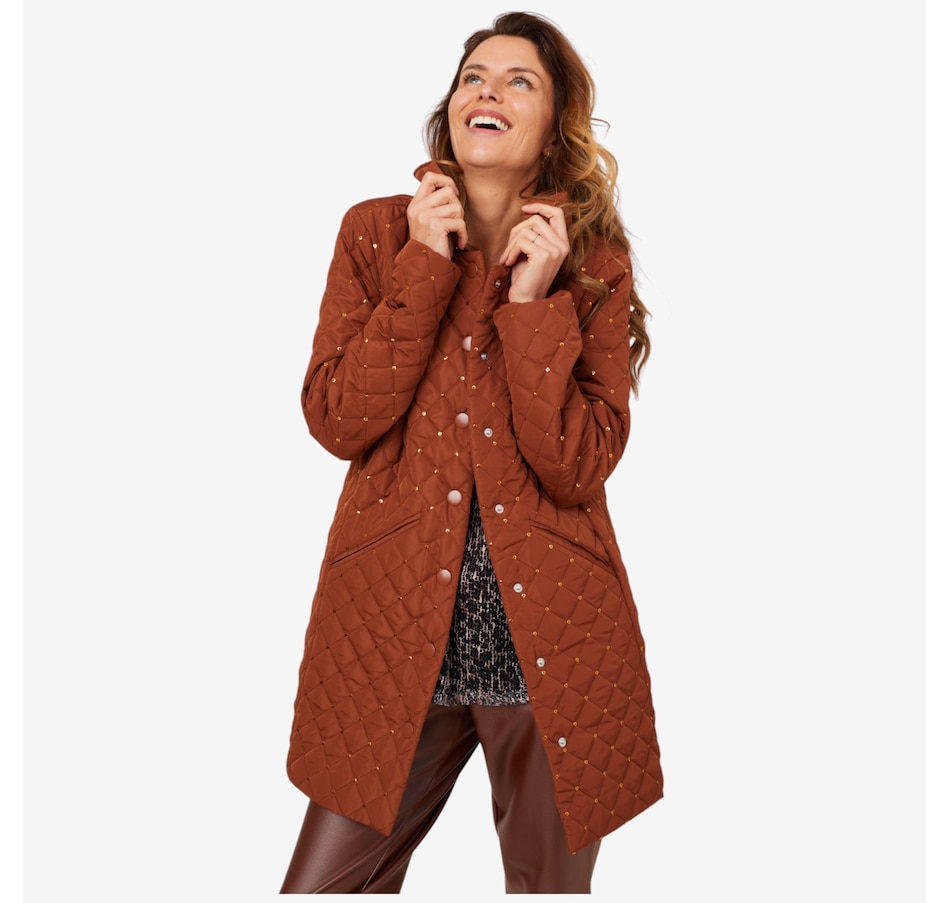 Image 210119_ALTMORE5.jpg, Product 210-119 / Price $74.88, Nina Leonard Sequin Quilted Jacket from Nina Leonard on TSC.ca's Fashion department