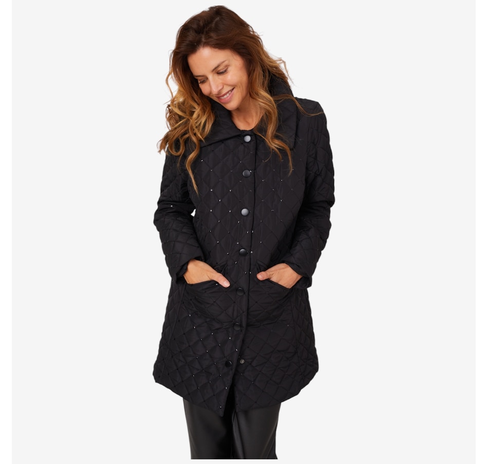 Image 210119_BLK.jpg, Product 210-119 / Price $74.88, Nina Leonard Sequin Quilted Jacket from Nina Leonard on TSC.ca's Fashion department