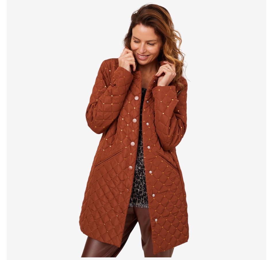 Image 210119_BUTTE.jpg, Product 210-119 / Price $74.88, Nina Leonard Sequin Quilted Jacket from Nina Leonard on TSC.ca's Fashion department