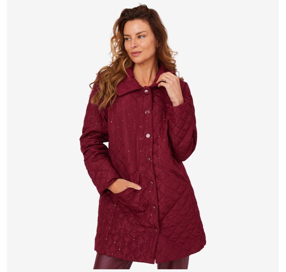 Image 210119_CRYWE.jpg, Product 210-119 / Price $74.88, Nina Leonard Sequin Quilted Jacket from Nina Leonard on TSC.ca's Fashion department