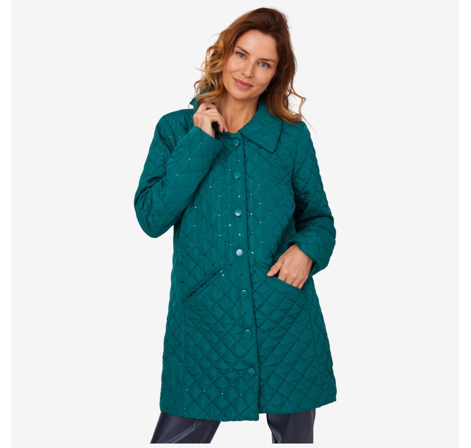 Image 210119_EMR.jpg, Product 210-119 / Price $74.88, Nina Leonard Sequin Quilted Jacket from Nina Leonard on TSC.ca's Fashion department