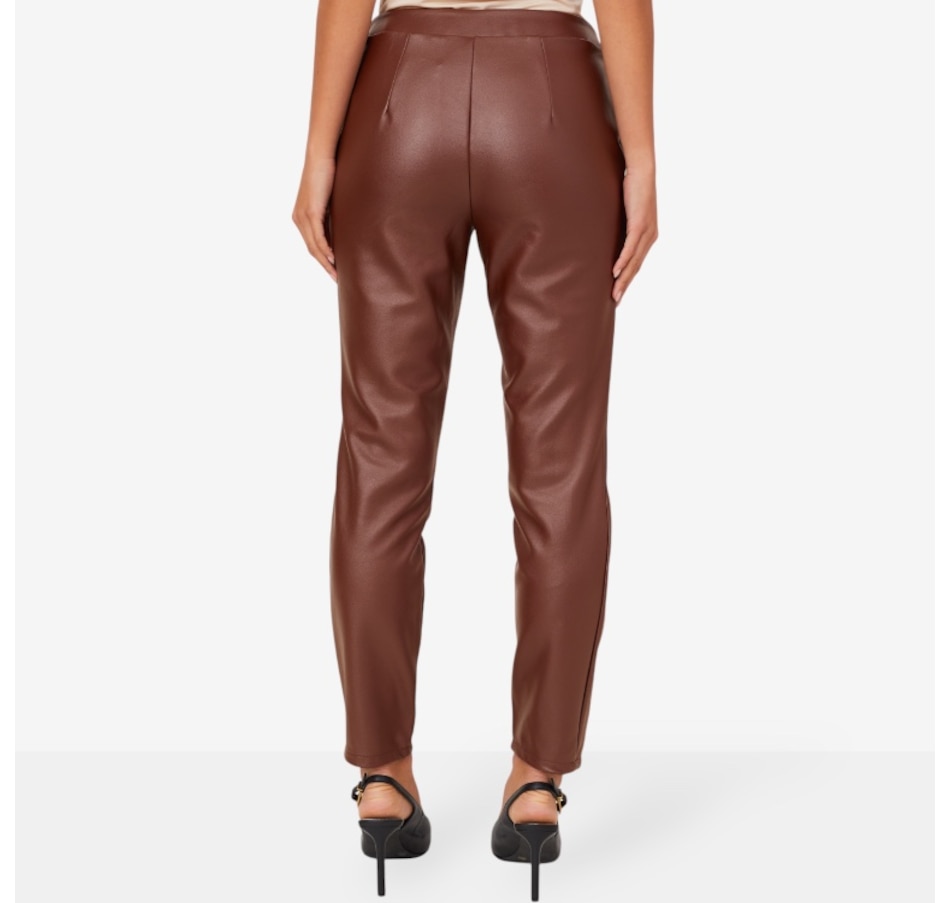 Image 210122_ALTMORE2.jpg, Product 210-122 / Price $52.88, Nina Leonard Elastic Waist Narrow Leg Faux Leather Pant from Nina Leonard on TSC.ca's Fashion department