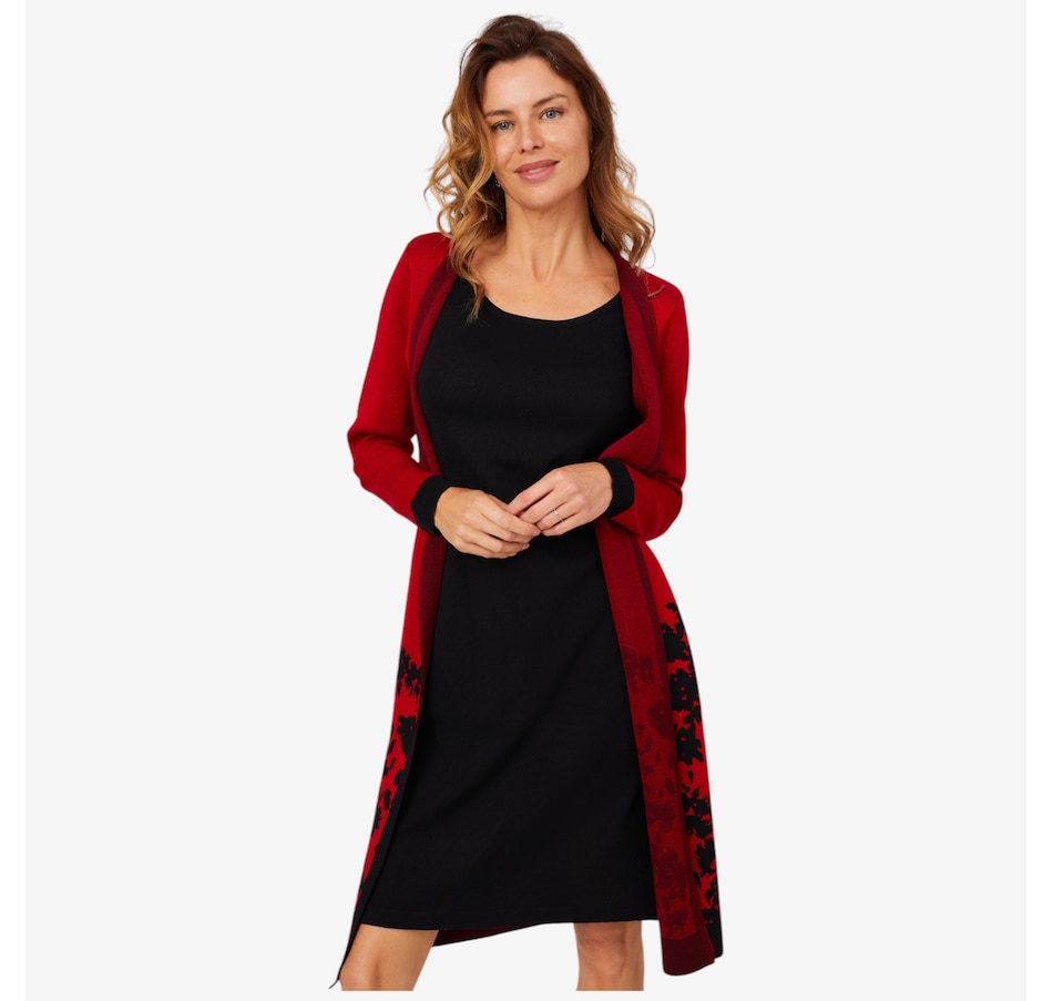 Image 210201_ALTMORE3.jpg, Product 210-201 / Price $67.88, Nina Leonard Jewel Neck Long Sleeve Knit Twofer Dress from Nina Leonard on TSC.ca's Fashion department