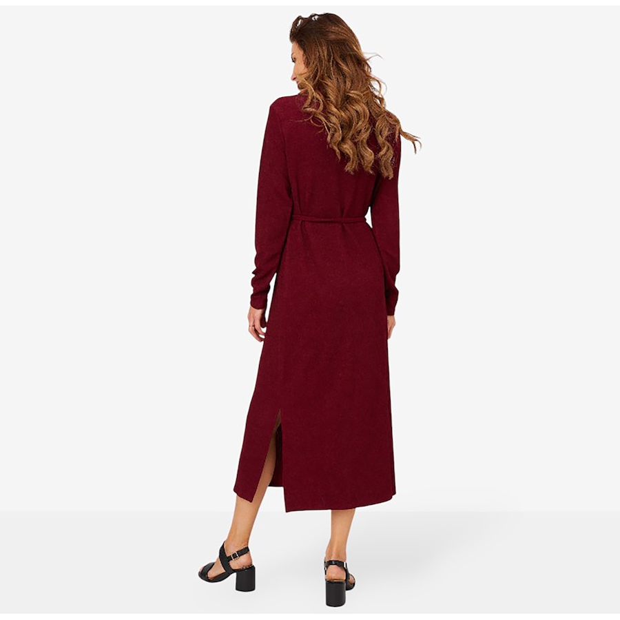 Image 210202_ALTMORE3.jpg, Product 210-202 / Price $39.88, Nina Leonard Long Sleeve Collared Midi Button Front Shirt Dress from Nina Leonard on TSC.ca's Fashion department