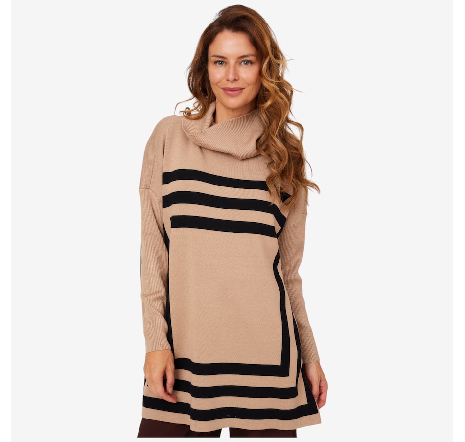 Image 210207_TN.jpg, Product 210-207 / Price $59.88, Nina Leonard Cowl Neck Long Sleeve Boxy Sweater from Nina Leonard on TSC.ca's Fashion department