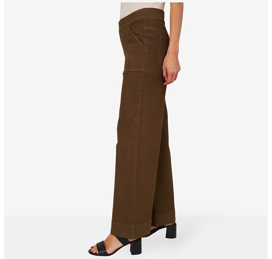 Image 210213_ALTMORE2.jpg, Product 210-213 / Price $67.88, Nina Leonard Wide Leg Stretch Denim Pull-On Pant from Nina Leonard on TSC.ca's Fashion department