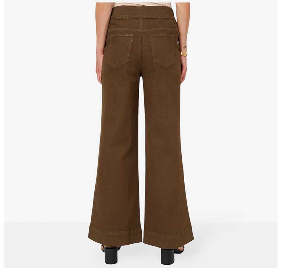 Image 210213_ALTMORE3.jpg, Product 210-213 / Price $67.88, Nina Leonard Wide Leg Stretch Denim Pull-On Pant from Nina Leonard on TSC.ca's Fashion department