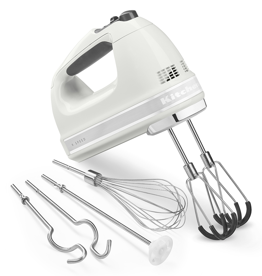 KitchenAid HAND MIXER 9 SPEED シャイニーホワイト KitchenAid 9-Speed Hand Mixer with Flex Edge Beaters - TSC.ca