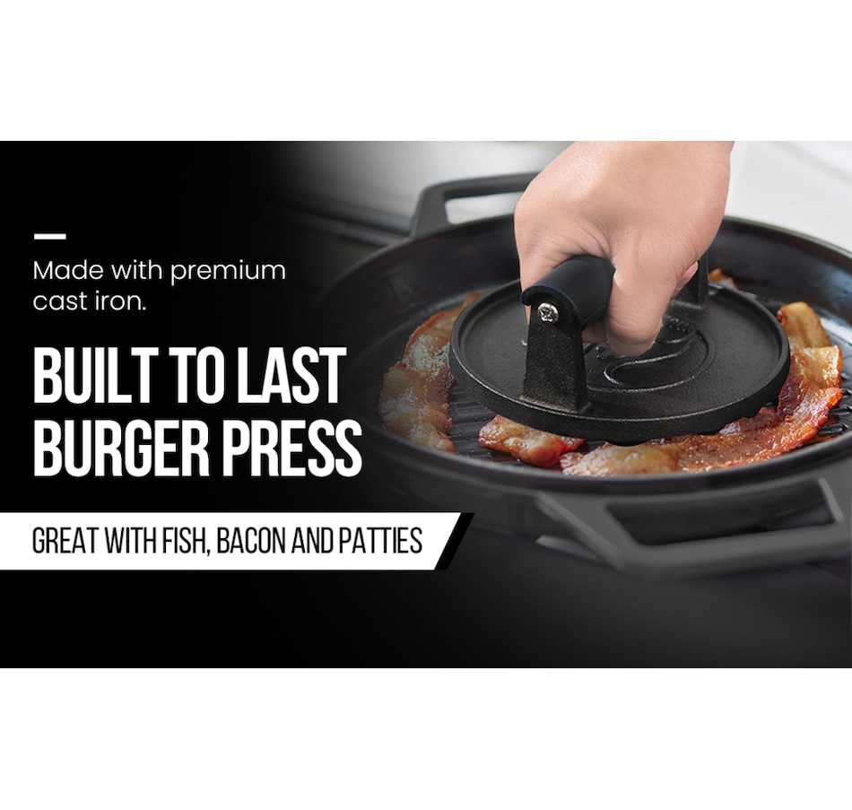 Image 210263_ALTMORE3.jpg, Product 210-263 / Price $29.99, Gourmet Easy Cast Iron Burger Press from Gourmet Easy on TSC.ca's Kitchen department