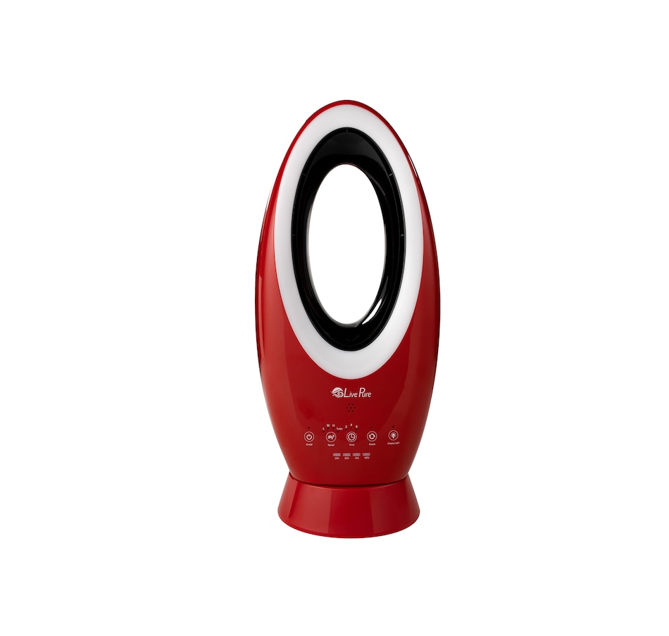 Image 210285_RED.jpg, Product 210-285 / Price $119.99, Hunter LivePure Bladeless Indoor/Outdoor Rechargeable Fan from Hunter Home on TSC.ca's Home & Garden department