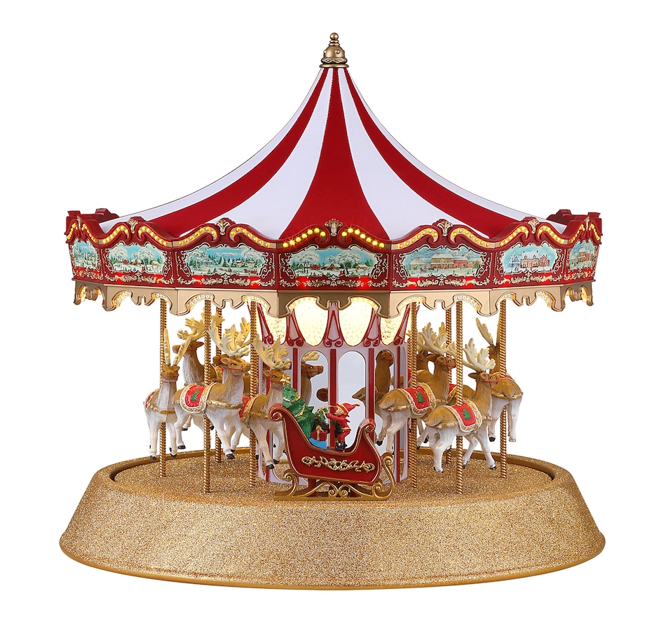 Image 210303_ALTMORE1.jpg, Product 210-303 / Price $299.88, Mr. Christmas Marquee Deluxe Carousel from Mr. Christmas on TSC.ca's Home & Garden department
