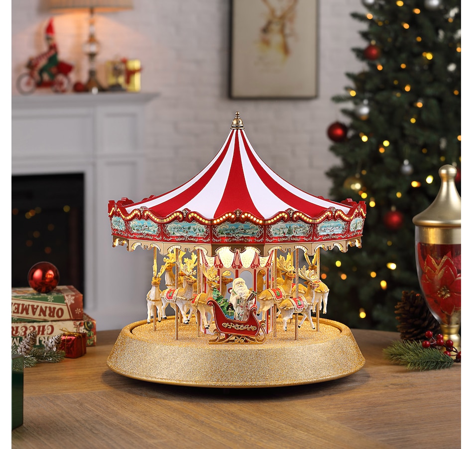 Image 210303_ALTMORE3.jpg, Product 210-303 / Price $299.88, Mr. Christmas Marquee Deluxe Carousel from Mr. Christmas on TSC.ca's Home & Garden department