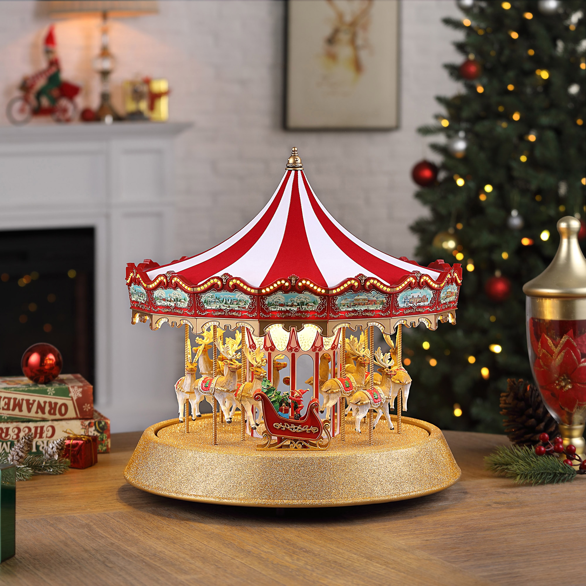 Mr. Christmas Marquee Deluxe Carousel - TSC.ca