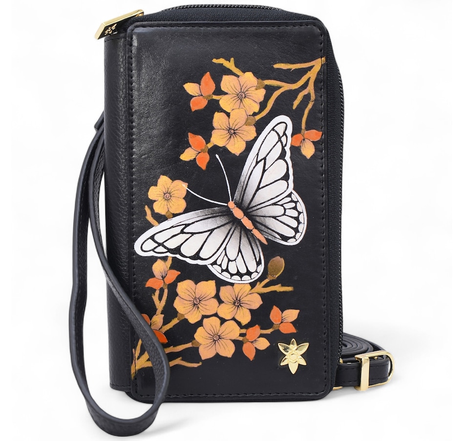 Image 210309_BDSK.jpg, Product 210-309 / Price $99.33, Anuschka Smartphone Case and Wallet Organizer Crossbody from Anuschka Handbags on TSC.ca's Fashion department