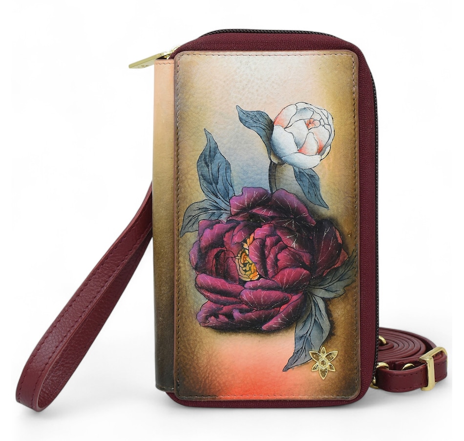 Image 210309_FGRCE.jpg, Product 210-309 / Price $99.33, Anuschka Smartphone Case and Wallet Organizer Crossbody from Anuschka Handbags on TSC.ca's Fashion department