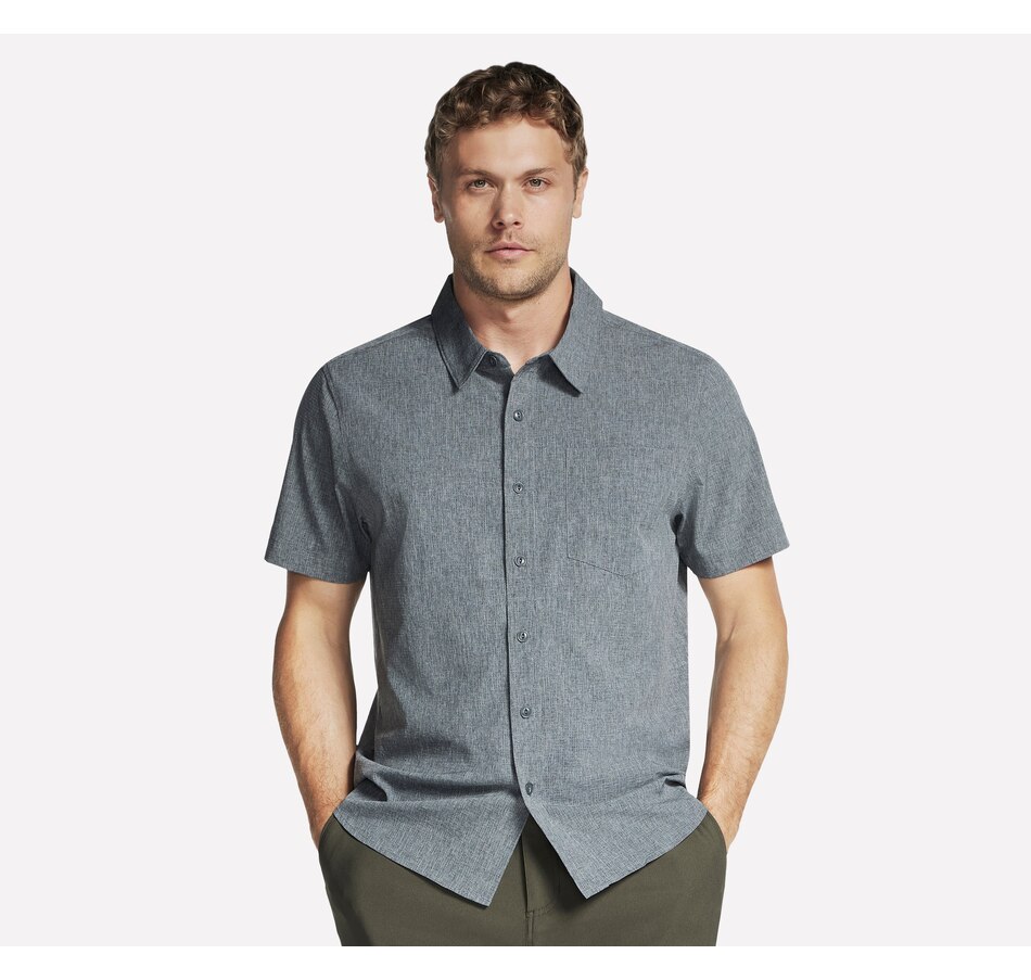 Image 210323_BLK.jpg, Product 210-323 / Price $19.33, Skechers Men's GO WALK Air Printed Short sleeve Shirt from Skechers on TSC.ca's Shoes department