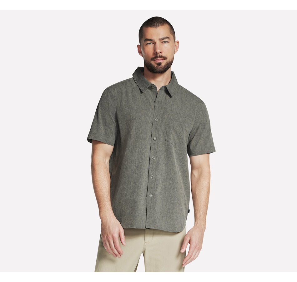 Image 210323_OLI.jpg, Product 210-323 / Price $19.33, Skechers Men's GO WALK Air Printed Short sleeve Shirt from Skechers on TSC.ca's Shoes department
