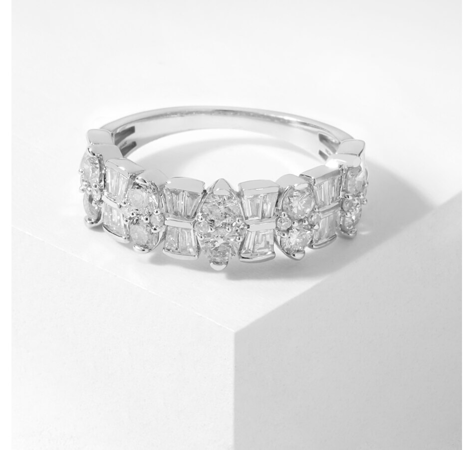 Image 210337_WG1P5.jpg, Product 210-337 / Price $949.33, 14K Gold Round and Baguette Diamond Ring from Diamond Show on TSC.ca's Jewellery department