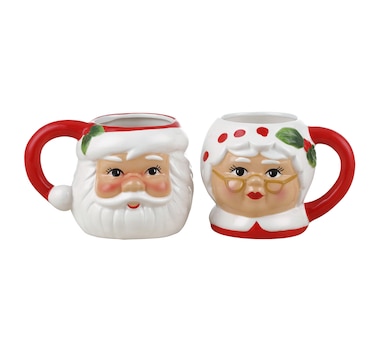 Mr. Christmas Santa Mugs (set of 2)