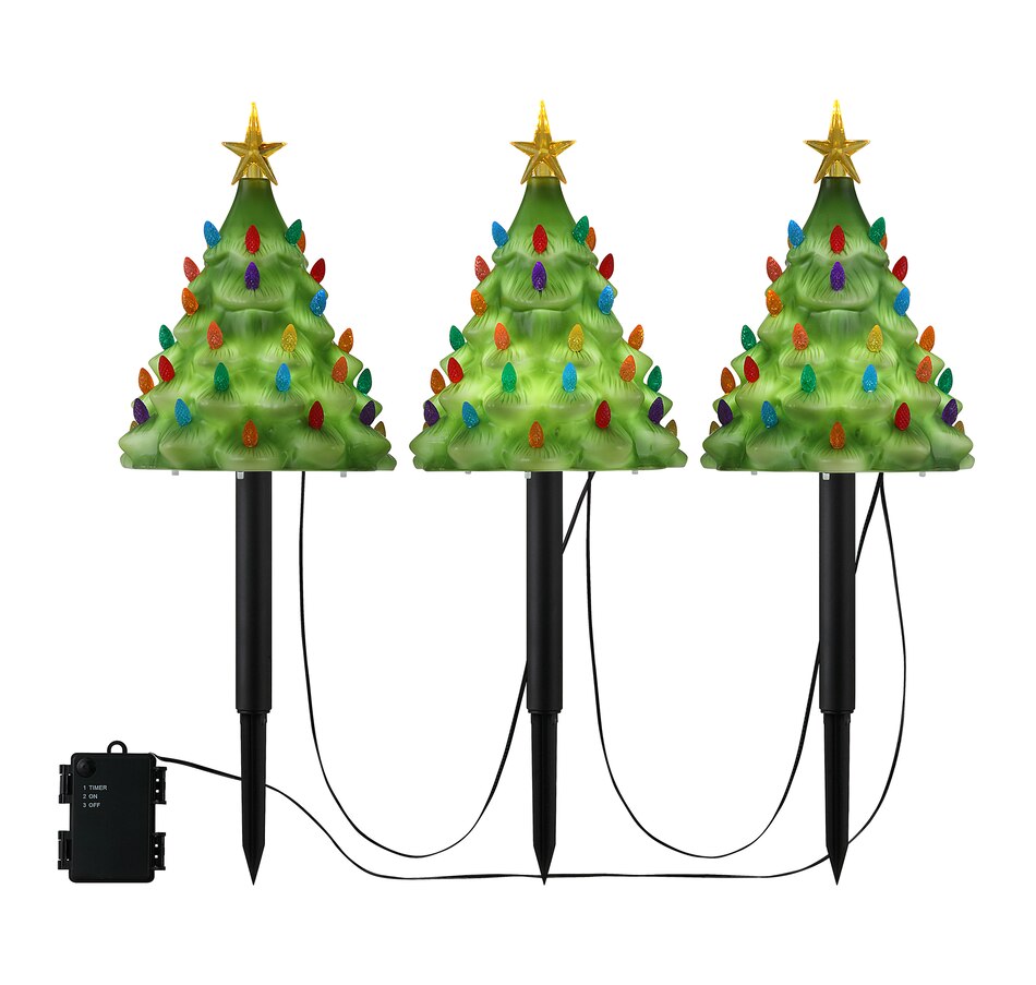 Image 210483.jpg, Product 210-483 / Price $49.99, Mr. Christmas Pathway Nostalgic Trees (set of 3) from Mr. Christmas on TSC.ca's Home & Garden department