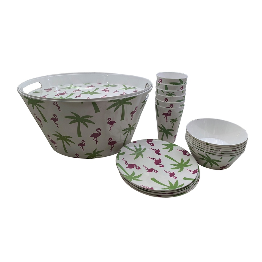 Image 210490_FGO.jpg, Product 210-490 / Price $19.33, temp-tations 20-Piece Melamine Party Set from temp-tations on TSC.ca's Kitchen department