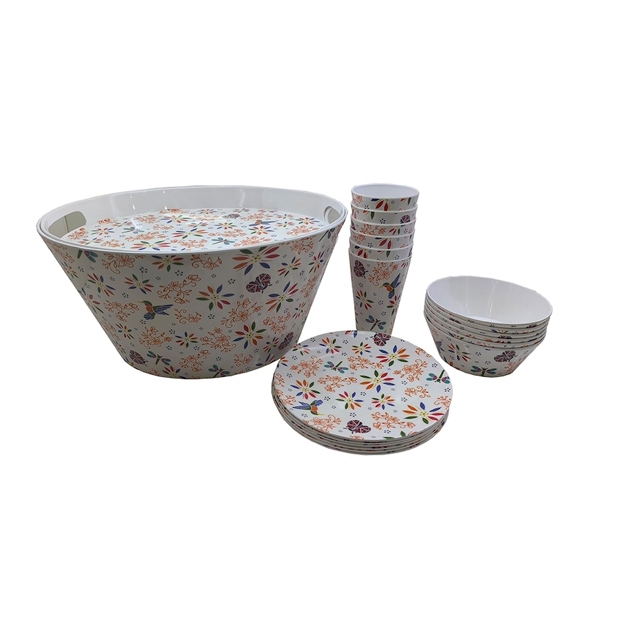 Image 210490_GARD.jpg, Product 210-490 / Price $19.33, temp-tations 20-Piece Melamine Party Set from temp-tations on TSC.ca's Kitchen department