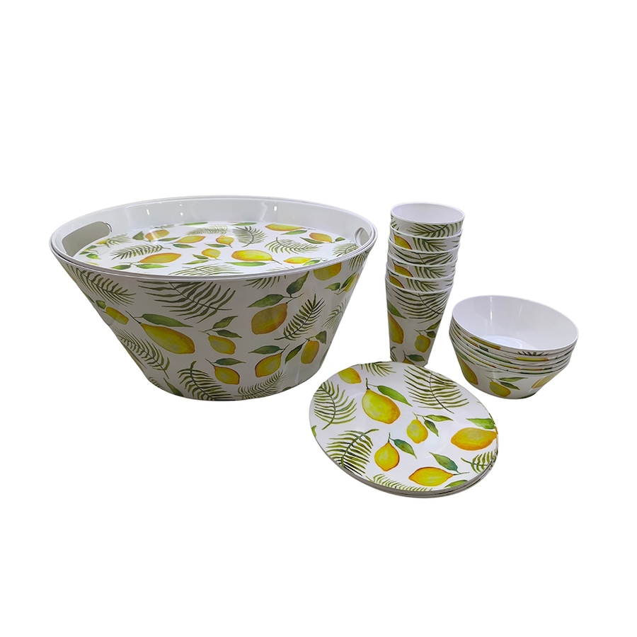 Image 210490_LMNPM.jpg, Product 210-490 / Price $19.33, temp-tations 20-Piece Melamine Party Set from temp-tations on TSC.ca's Kitchen department