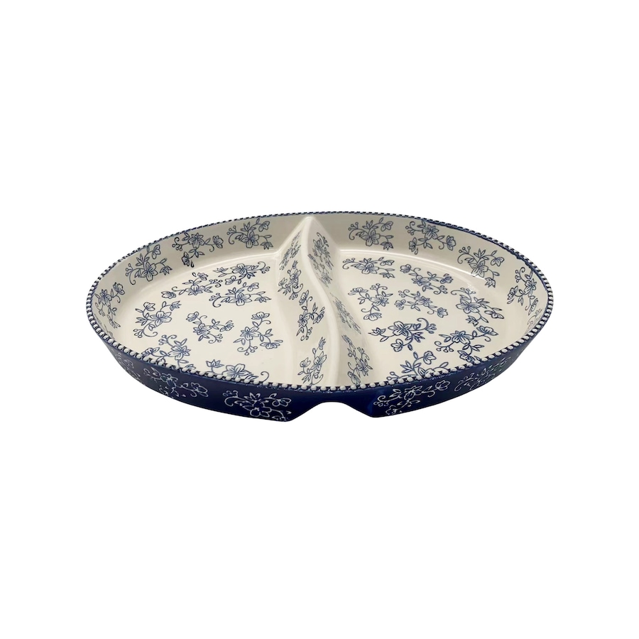 Image 210495_FLBLU.jpg, Product 210-495 / Price $39.99, temp-tations Divided Serving Platter from temp-tations on TSC.ca's Kitchen department