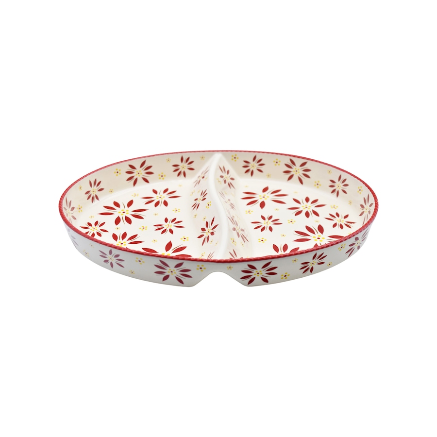 Image 210495_OWRED.jpg, Product 210-495 / Price $39.99, temp-tations Divided Serving Platter from temp-tations on TSC.ca's Kitchen department